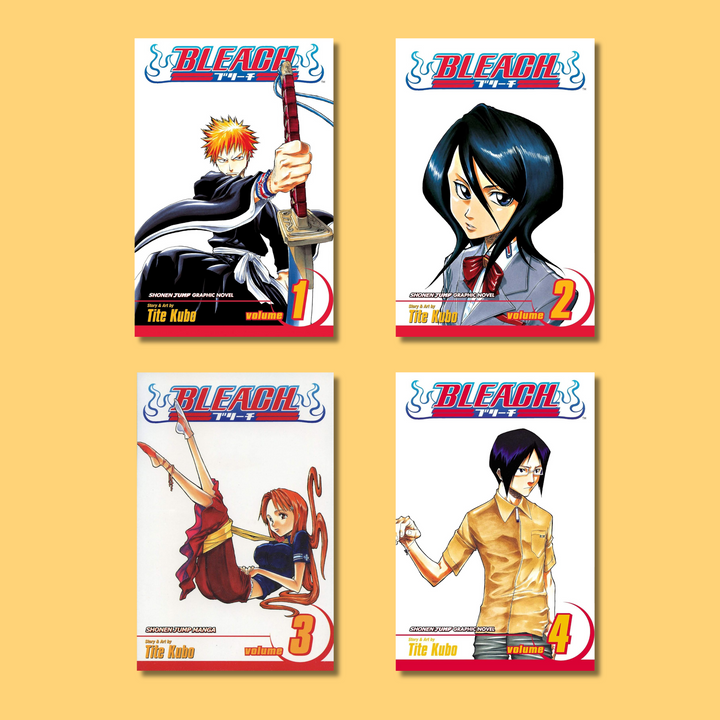 Bleach Manga Box Set Vol 1-4 By Tite Kubo