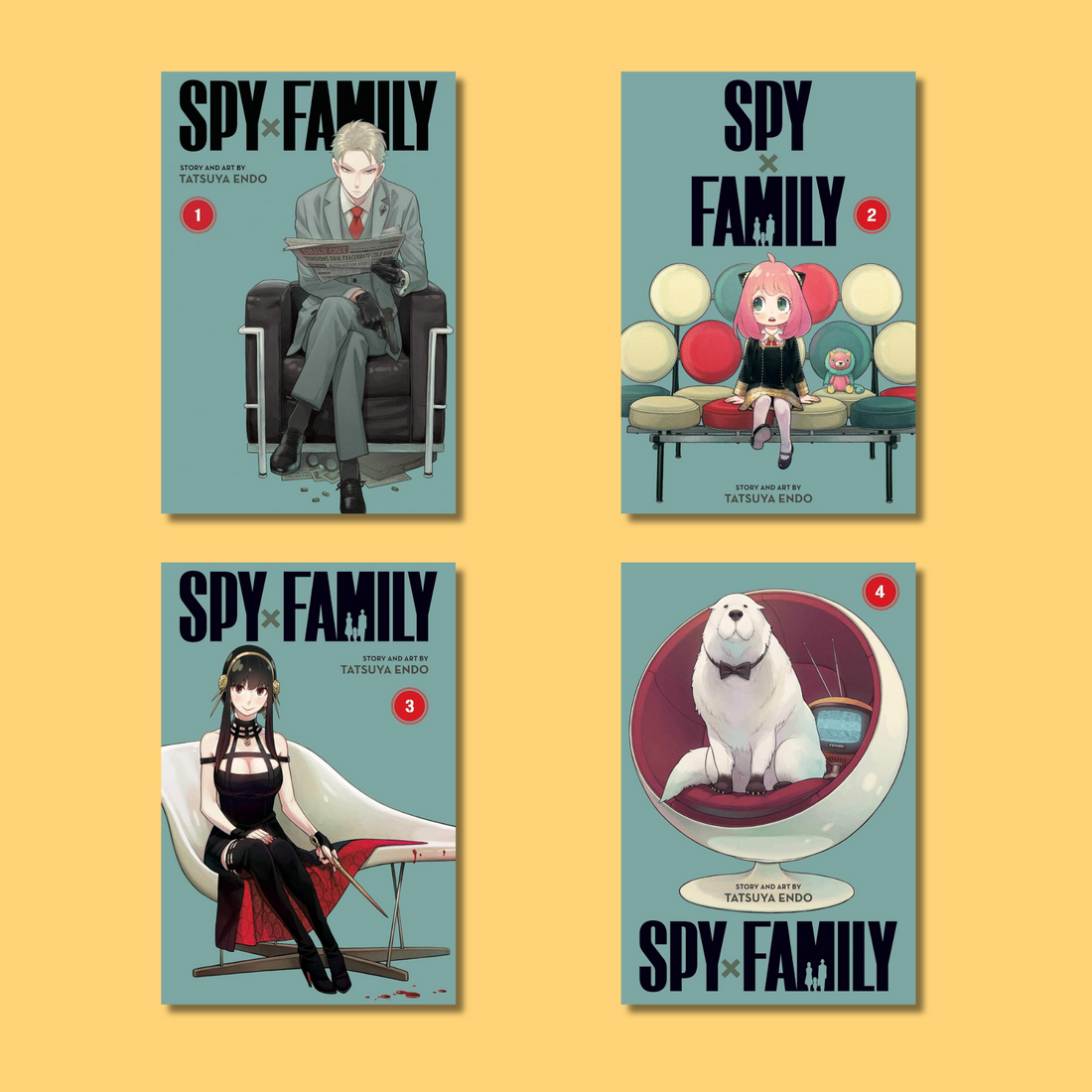 Spy X Family Box Set: Vol 1-4 by Tatsuya Endo